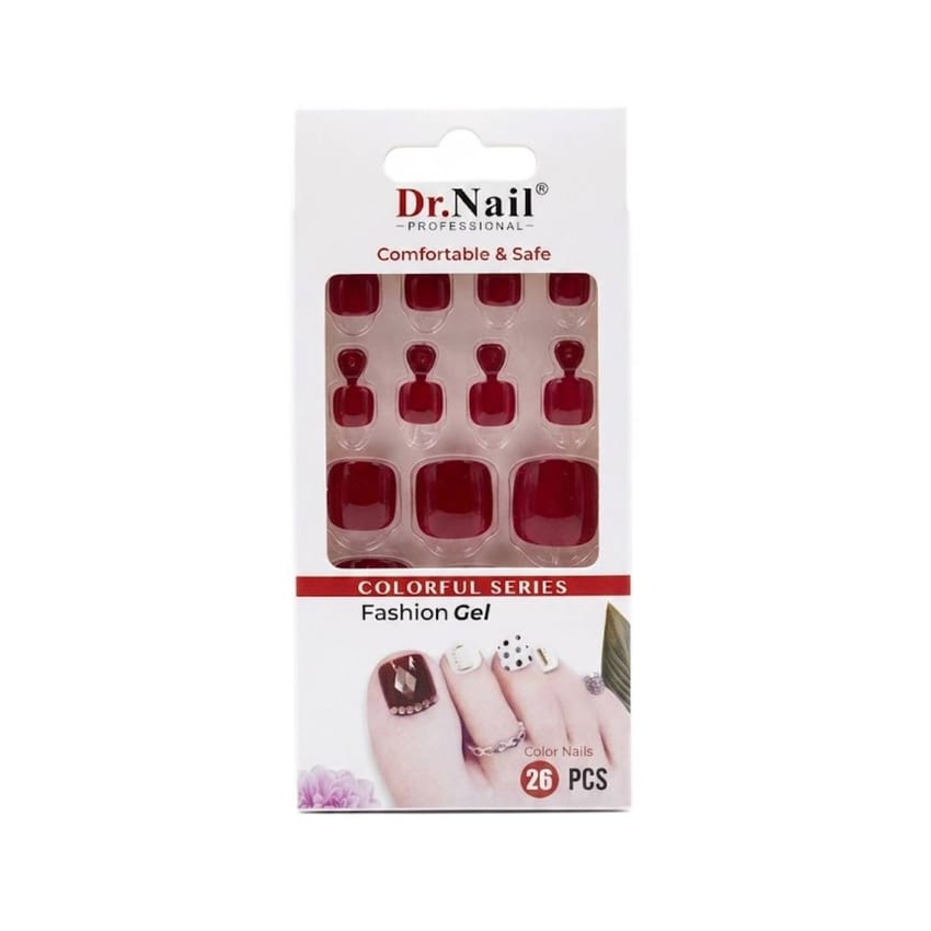 Dr. Nail FT03 Press-On Toenails – 26 Pieces | fake-nails | dr-nail