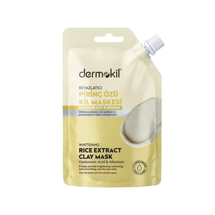 Dermokil Whitening Rice Extract Clay Mask 30ml | face-mask | dermokil