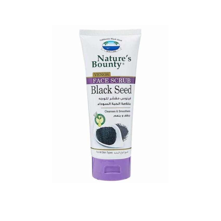 Nature's Bounty Venos Face Scrub with Black Seed – 200ml