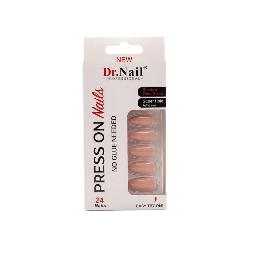Dr. Nail Professional Press On Nails – Classic Nude Pink Design, 24 Nails Ys094