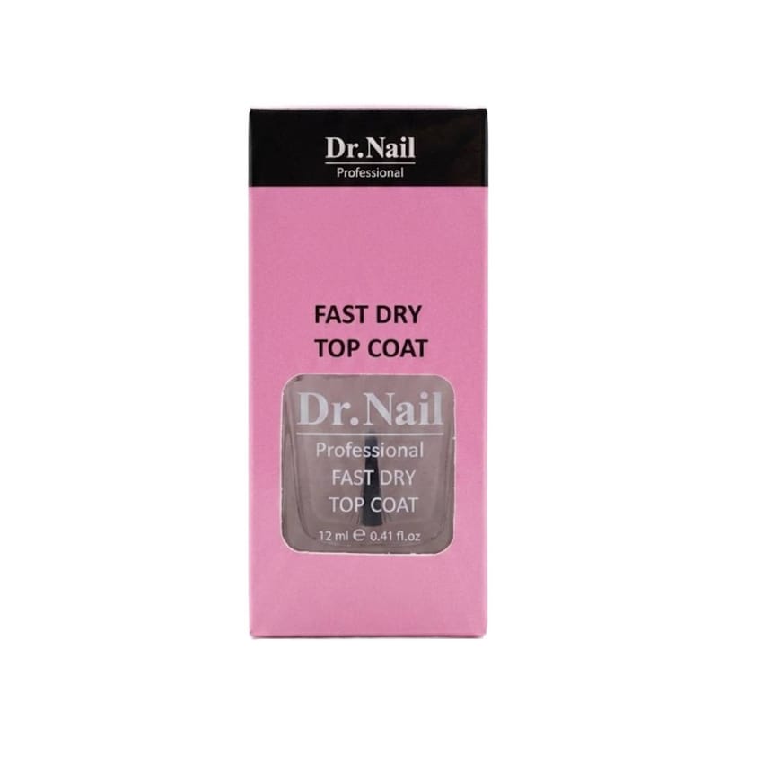 Dr Nail Professional Fast Dry Top Coat – 12ml | nail-art | nail-acrylics | fake-nails | dr-nail | nail-care