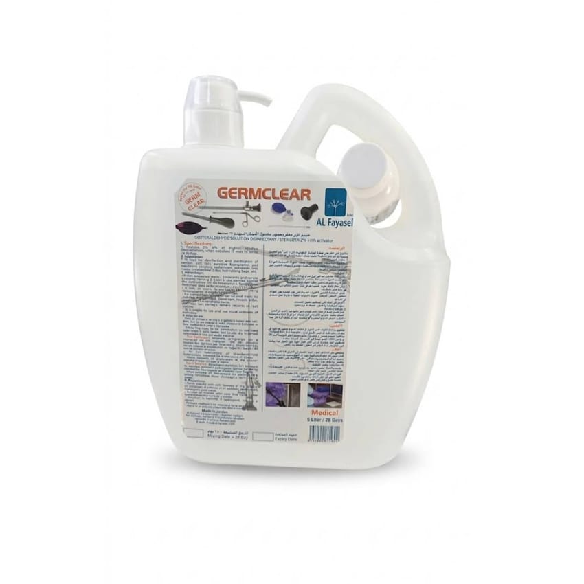 GERMCLEAR Glutaraldehyde 2% Disinfectant & Sterilizer – 5L
