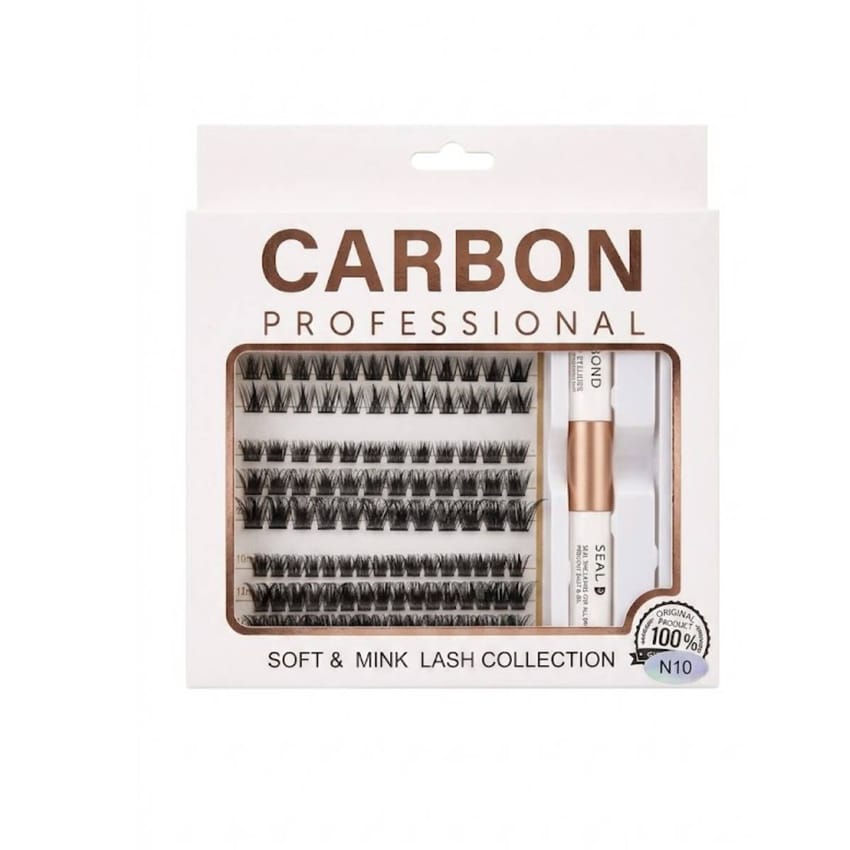 Carbon Professional Soft & Mink Lash Collection N10 with Bond & Seal