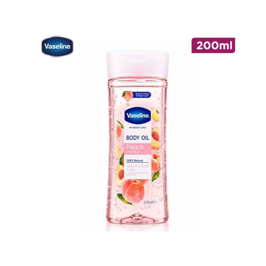 زيت الجسم فازلين بالخوخ وفيتامين B3 – 200 مل | body-oil | vaseline