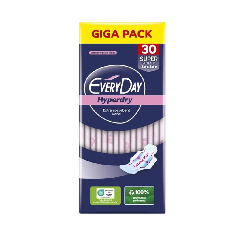 EveryDay Hyperdry Center Plus Super Ultra Plus – 30 Pcs | womens-personal