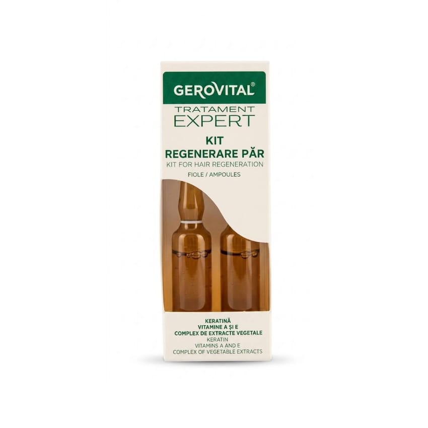 Gerovital Tratament Expert Hair Regeneration Ampoules – 2 Pcs