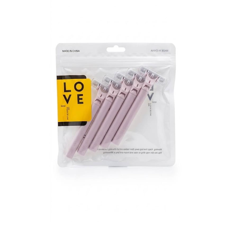 Vcolor Facial & Body Razors – 5 Pcs