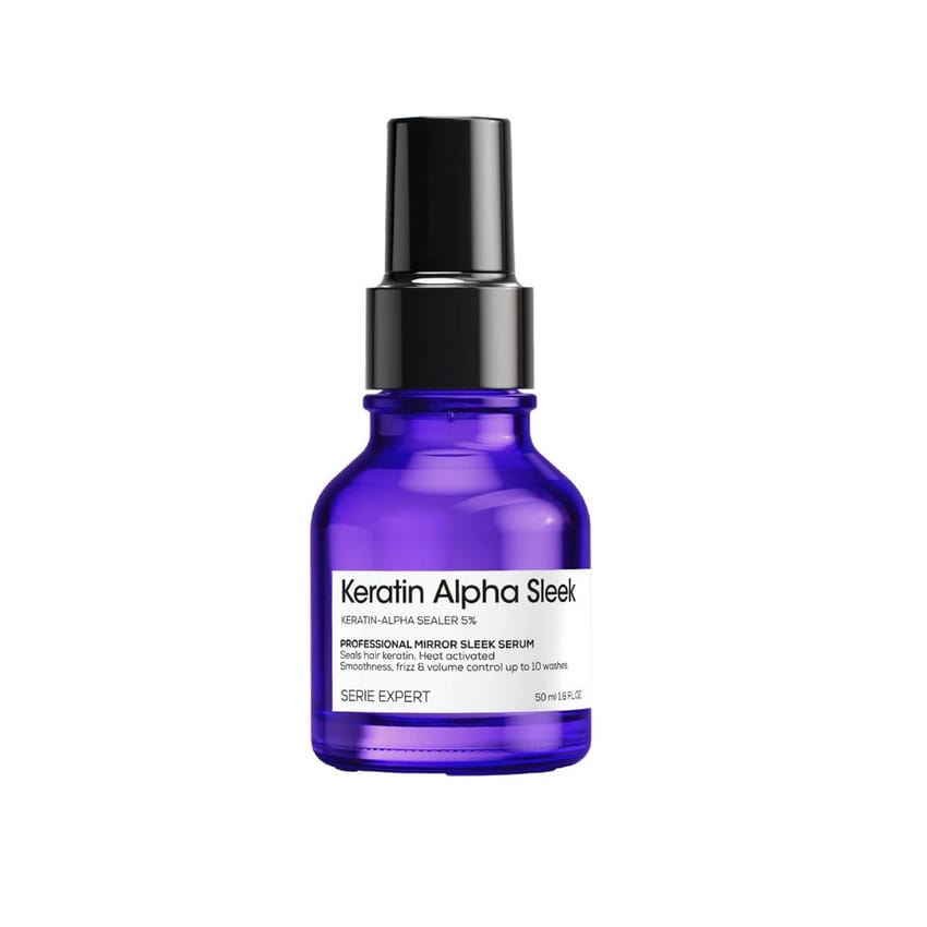 L'Oréal Professionnel Keratin Alpha Sleek Mirror Sleek Serum for Long-Lasting Smoothness, Frizz & Volume Control 50ml