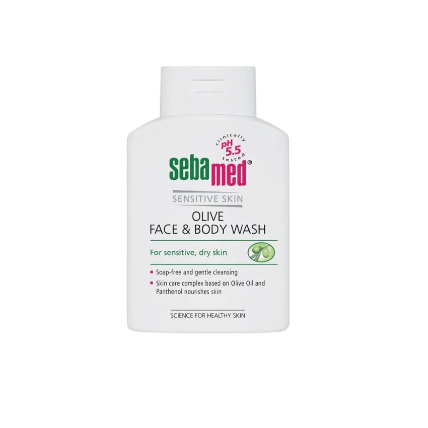 سيباميد غسول الوجه والجسم بالزيتون 400 مل | face-wash | sebamed | face-care | body-wash
